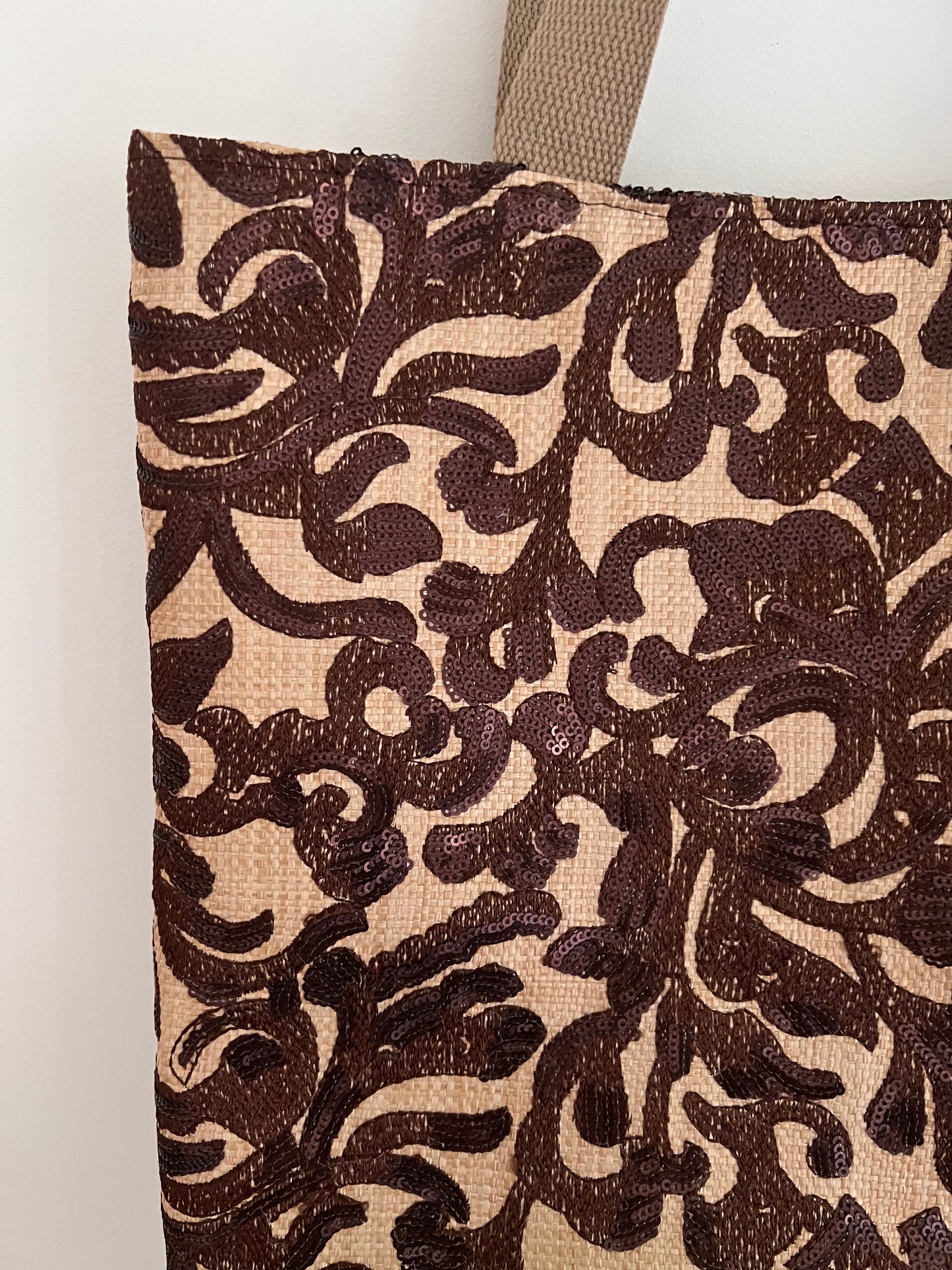 Tote Rafia Marrón